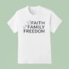 Charlie Kirk Faith Family Freedom Signature T Shirt