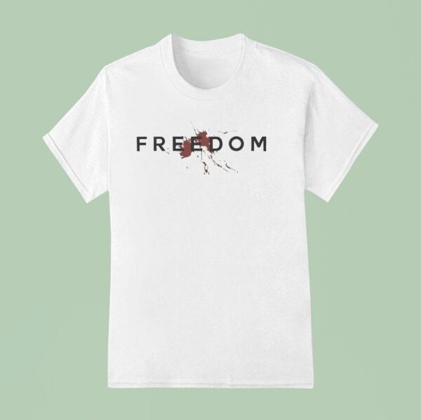 Charlie Kirk Freedom Blood T Shirt