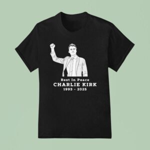 Charlie Kirk Rest In Peace Portrai T Shirt