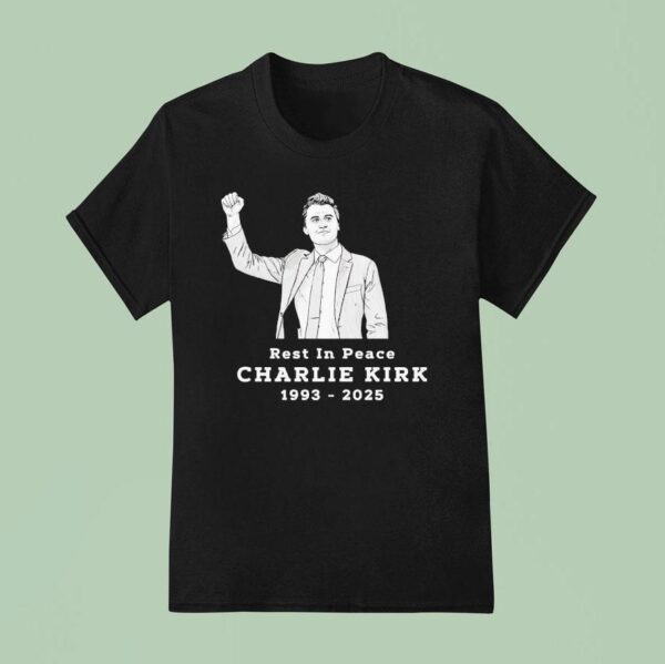 Charlie Kirk Rest In Peace Portrai T Shirt