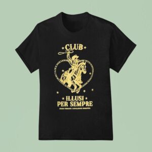 Chiara Ferragni X Rivoluzione Romantica Club Illusi Per Sempre Cowboy T Shirt