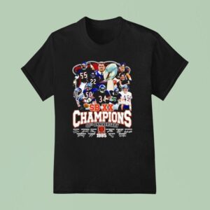 Chicago Bears Sb Xx Champions Th Anniversary Signatures T Shirt