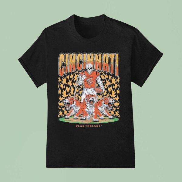Cincinnati Bengals Dead Threads Skeleton T Shirt