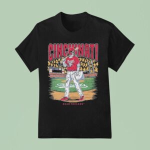 Cincinnati Reds Dead Threads Skeleton T Shirt