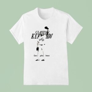 Clayton Kershaw Los Angeles Dodgers Baseball Portrai T Shirt