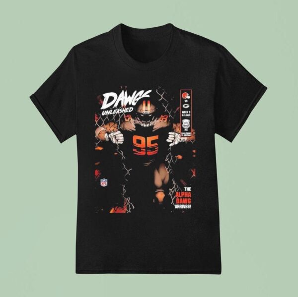 Cleveland Browns X Green Bay Packers Dawgs Unleashed The Alpha Dawg Arrives September T Shirt