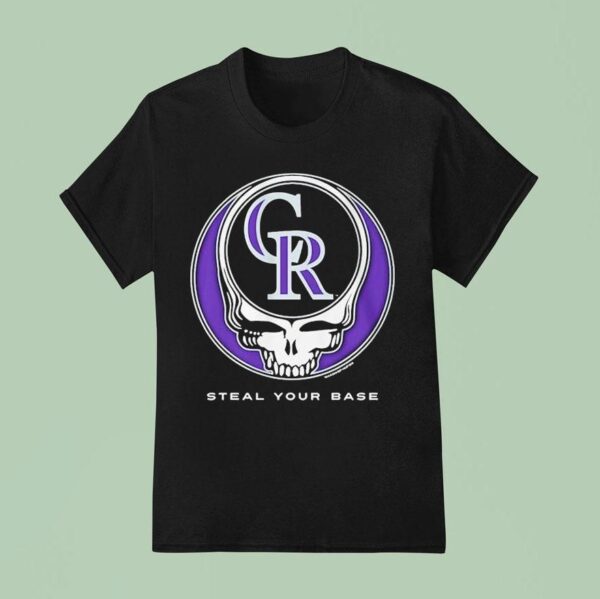 Colorado Rockies Grateful Dead Steal Your Base T Shirt