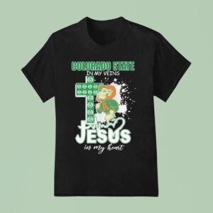 Colorado State Rams In My Veins Jesus In My Heart Masco T Shirt