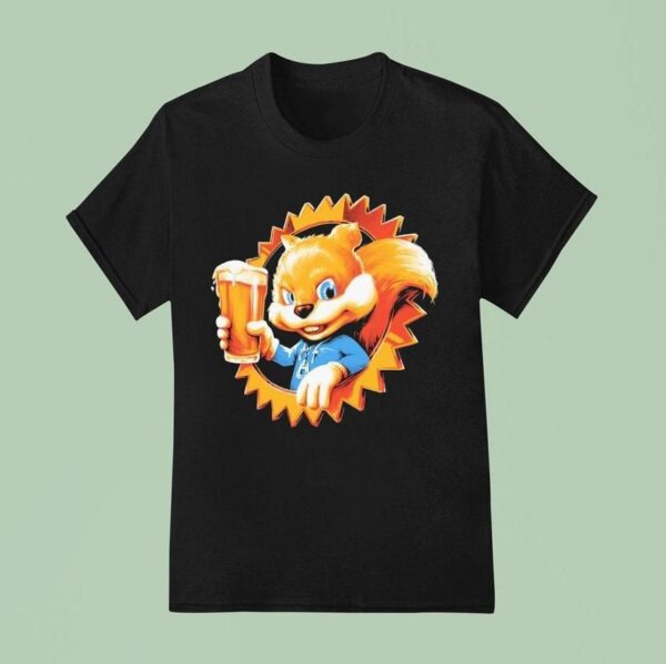 Conker S Bad Fur Day Cheers Jeers And Beers T Shirt