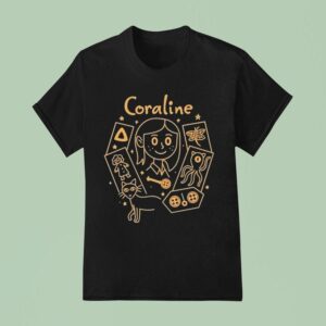 Coraline Creepy Cute Button Eyes T Shirt