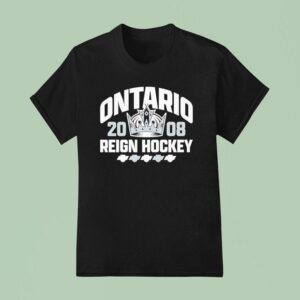 Crown Logo Ontario Reign Hockey T Shirt