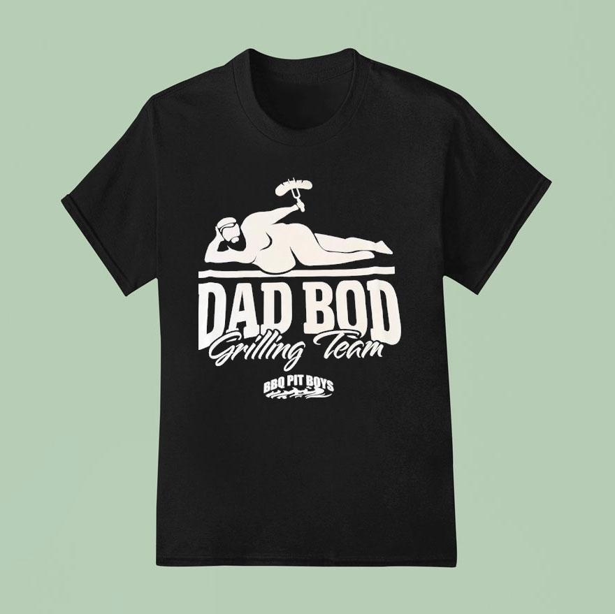 Dad Bod Grilling Team Bbq Pit Boys Hotdog T Shirt