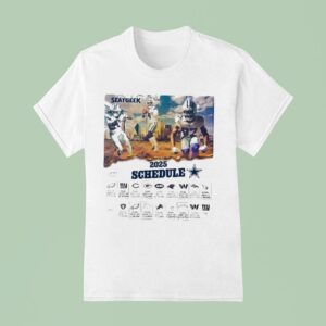 Dallas Cowboys Seatgeek Season Schedule Nfl Football Sports T Shirt