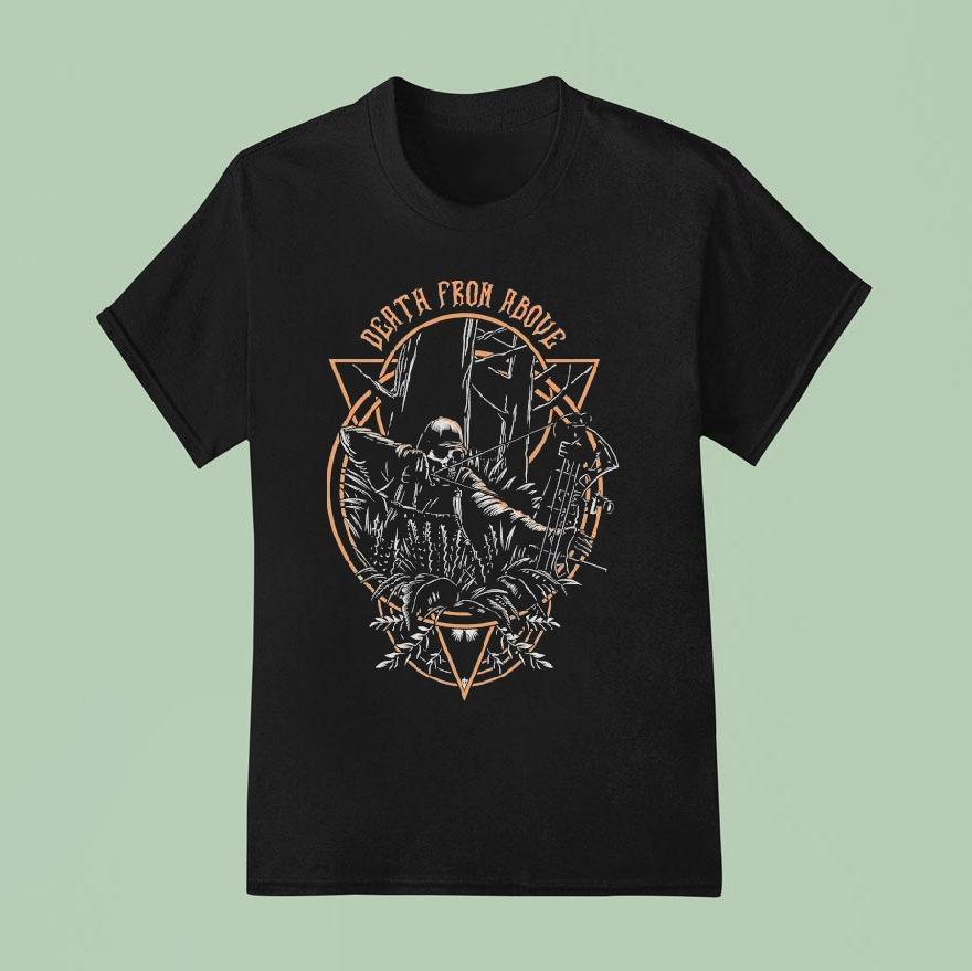 Death From Above Skeleton T Shirt