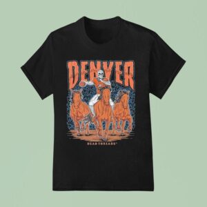 Denver Broncos Dead Threads Skeleton T Shirt
