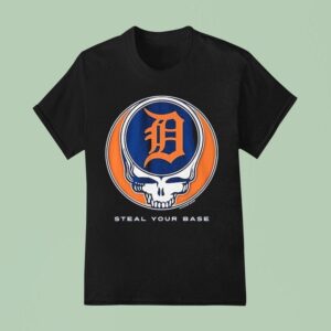 Detroit Tigers Grateful Dead Steal Your Base T Shirt
