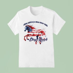 Diego Ranch Healing Spirit Of A Horse Never Quits Usa Horse T Shirt