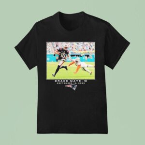 Drake Maye New England Patriots Nfl Flash Features Week September T Shirt