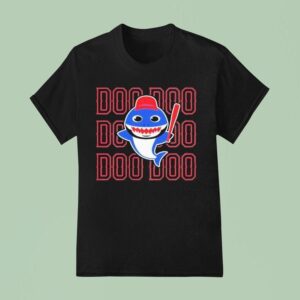 Elvis Andrus Wearing Texas Rangers Shark Doo Doo T Shirt