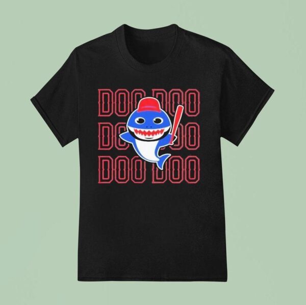 Elvis Andrus Wearing Texas Rangers Shark Doo Doo T Shirt