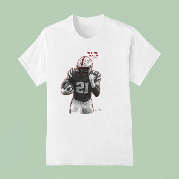 Emmett Johnson We Re Back Co Nebraska Cornhuskers Football T Shirt
