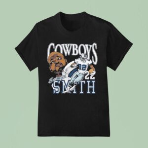 Emmitt Smith Dallas Cowboys Retired Player Caricature T Shirt