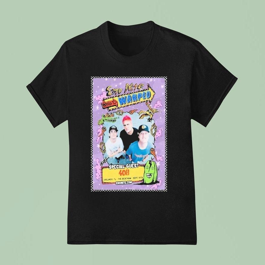 Emo Nite Road To Warped The Beacham Orlando Fl T Shirt