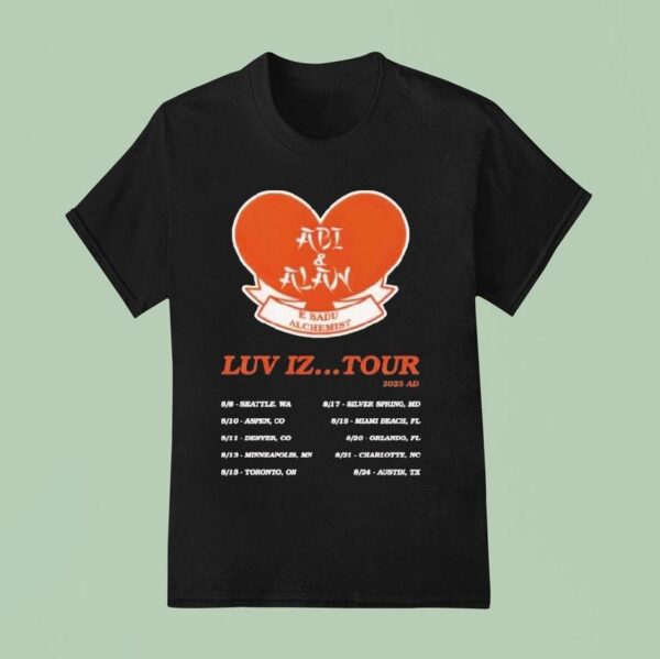 Erykah Badu Abi Alan Luv Iz Tour I Was There T Shirt