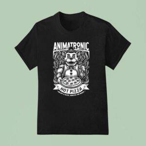 Five Nights At Freddy S Animatronic Hot Pizza Enjoy A Slice Survive The Nigh T Shirt