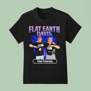 Flat Earth Davis Flat Friends T Shirt