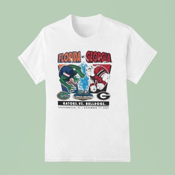 Florida Gators And Georgia Bulldogs Football Jacksonville T Shirt