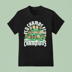 Fly Champs Fly Philadelphia Eagles Champions Cartoon T Shirt