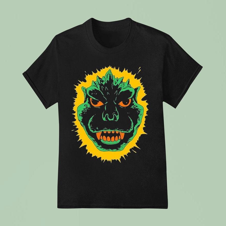 Godzilla Halloween Head T Shirt