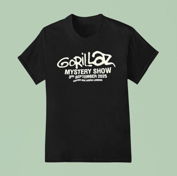 Gorillaz Mystery Show Rd September Copper Box Arena London T Shirt
