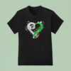 Green Bay Packers Go Pack Go Diamond Heart T Shirt
