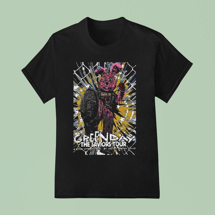Green Day Sept Huracan Stadium In Buenos Aires Argentina Bunny T Shirt