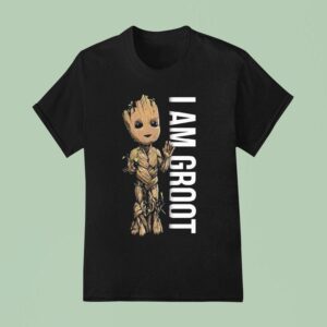 Guardians Of The Galaxy Baby Groot I Am Groot Portrai T Shirt