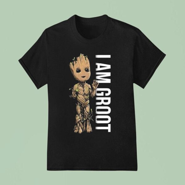 Guardians Of The Galaxy Baby Groot I Am Groot Portrai T Shirt