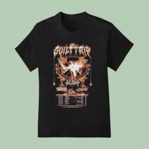 Guilt Trip Europe Tour Dates Flames T Shirt