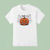 Halloween Pumpkin Greeting Ghosts Boo Funny T Shirt