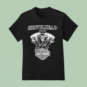 Harley Davidson Shovelhead Engine Motor Cycles T Shirt