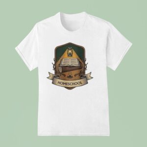 Homeschool Book Oil Lamp T Shirt