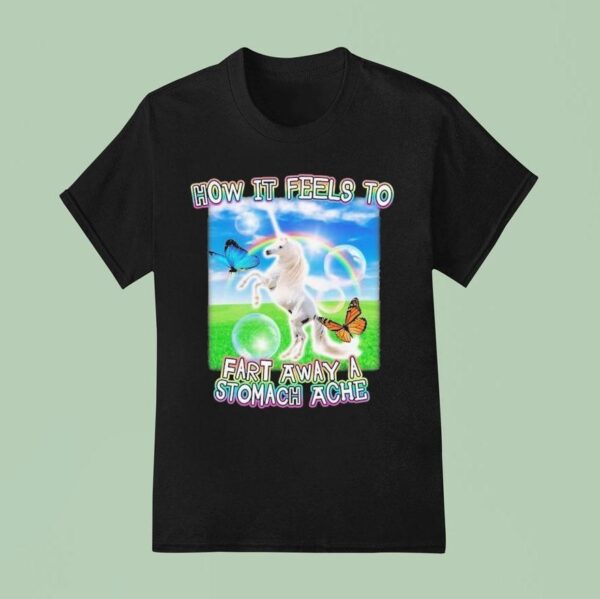 How It Feels To Fart Away A Stomach Ache Horse T Shirt
