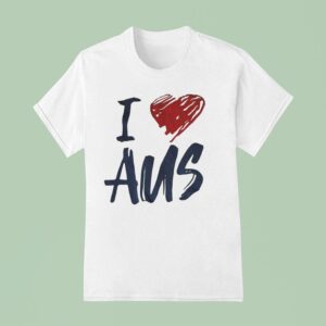 I Love Aus T Shirt