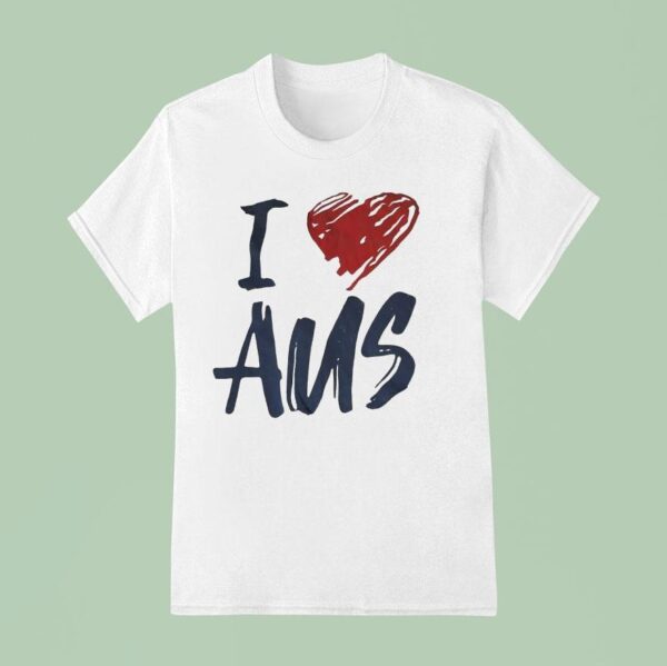 I Love Aus T Shirt
