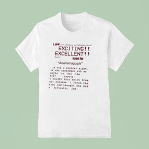 I Saw Emo Chiptune Girl Jasmine From Exciting Excellent Band Open For Anamanaguchi T Shirt