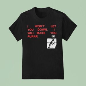 I Won T Let You Down I Will Make You Purr Ca T Shirt