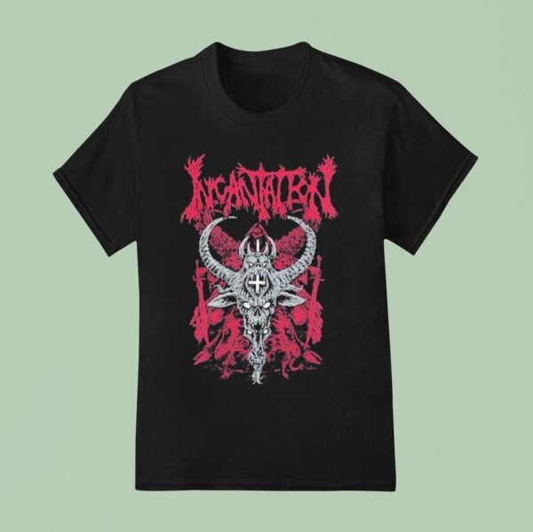 Incantation Grey Demon Tour T Shirt