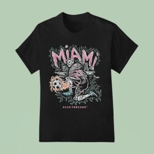 Inter Miami Dead Threads Skeleton T Shirt