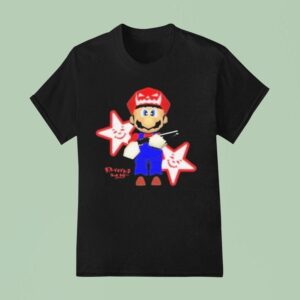 Italian Plumber Mario Gun T Shirt